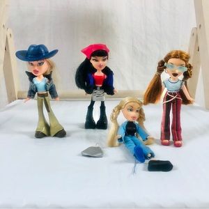 BRATZ Dolls Set of 4, as an Add to Bundle Item, McD figurines Y2K